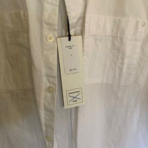 Baldwin white Mens long sleeve shirt